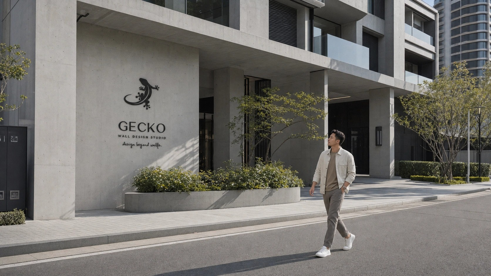 GECKO WALL DESIGN STUDIO — 品牌門面情境